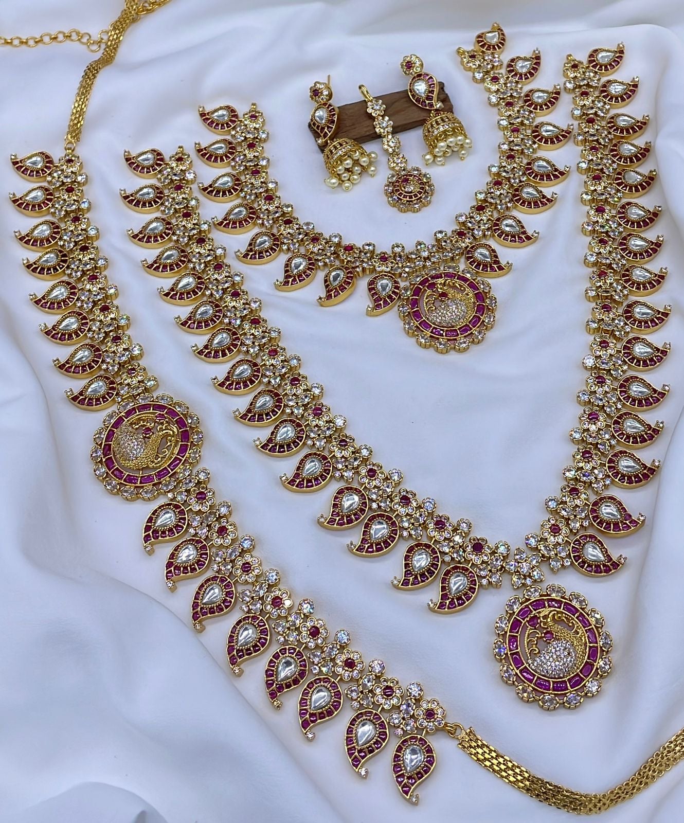 Nakshi work with AD & Kundan Stones Bridal Combo