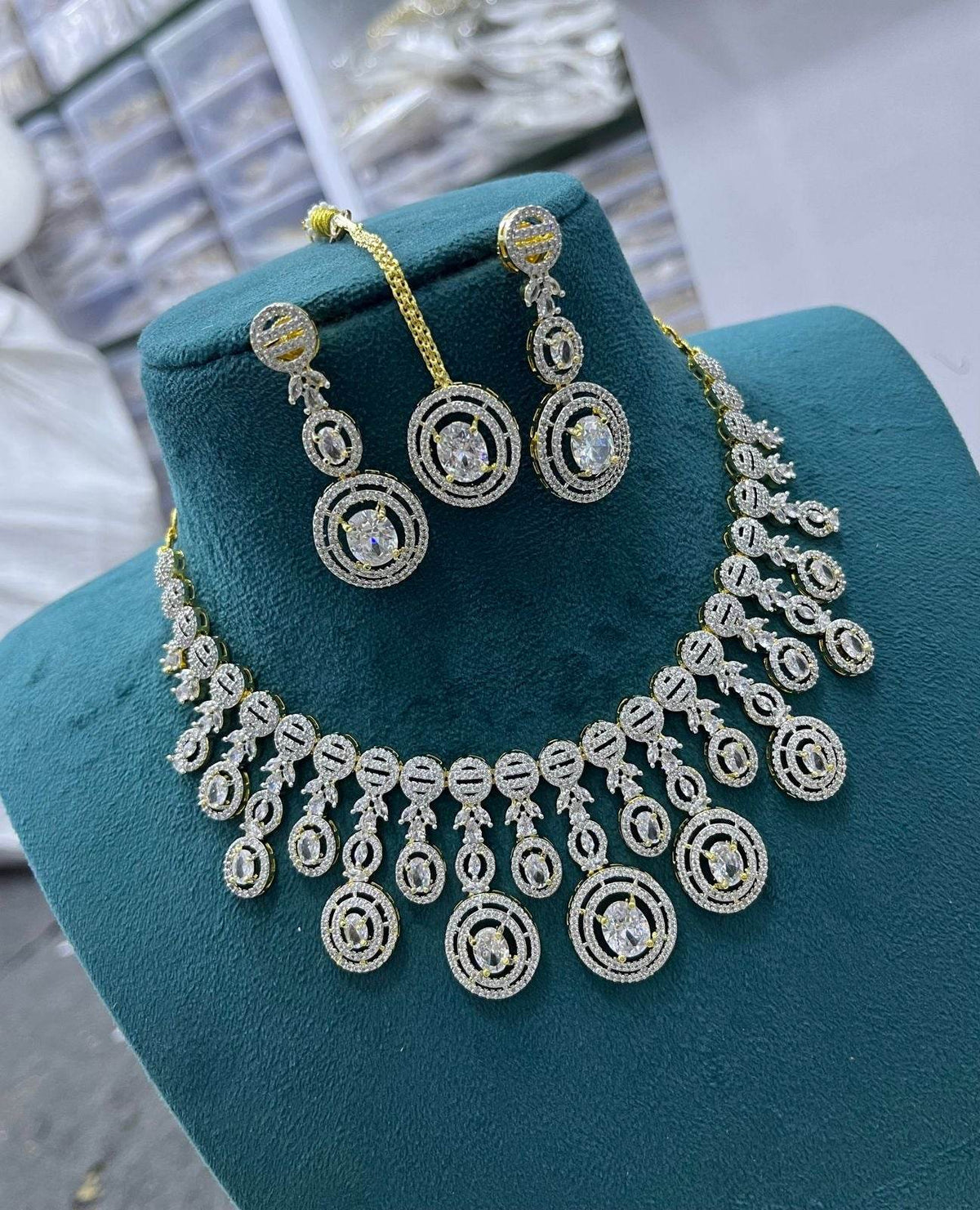 American Diamond Stones Necklace