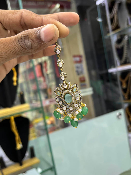 Moissanite Stones Tikka - Nakshatra Jewels