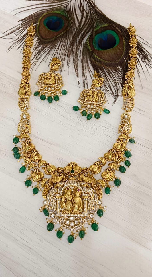 Nakshi Work with AD Stones Bridal Haram