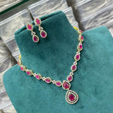 AD Stones Necklace - Nakshatra Jewels