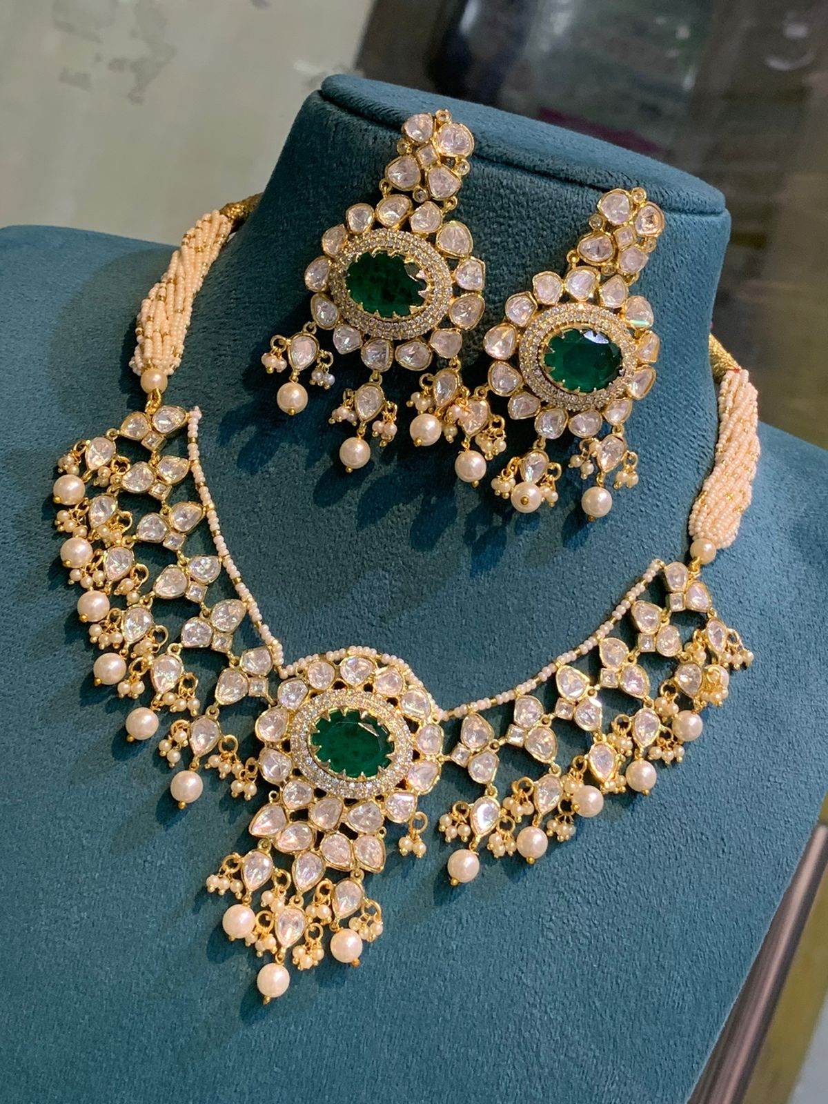 Moissanite Stones Bridal Necklace