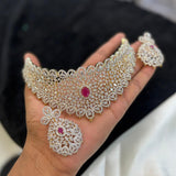 American Diamond Stones Bridal Choker