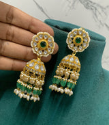 Jaadu Kundan Stones Bridal Earrings - Nakshatra Jewels