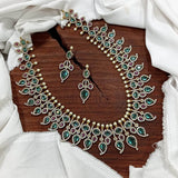 Victorian Polish with AD Stones Haram - Nakshatra Jewels