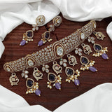 Victorian Polish AD Stones Choker - Nakshatra Jewels