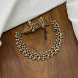 Victorian Polish AD Stones Necklace - Nakshatra Jewels