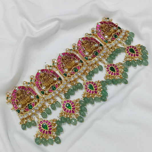 Jadau Kundan Stones Bridal Neck Set