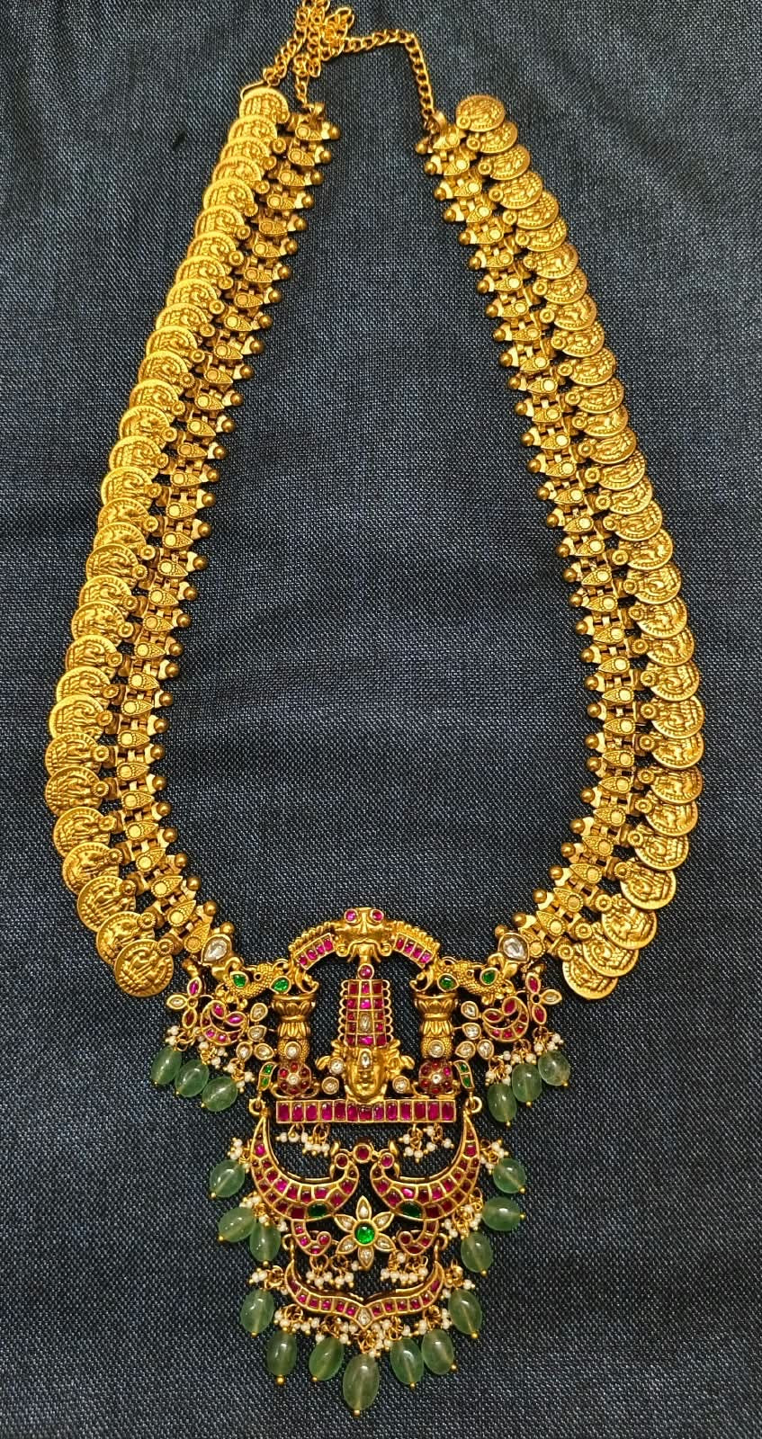 Kundan Stones Bridal Balaji Kasu mala