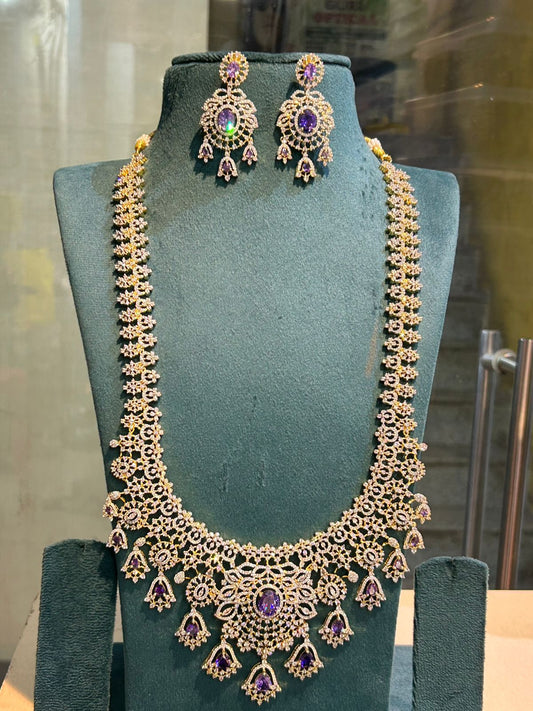 American Diamond Stones Bridal Haram