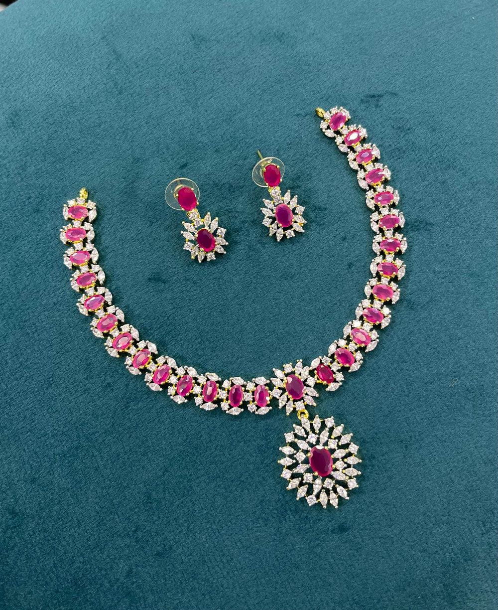 AD Stones Necklace - Nakshatra Jewels
