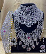 American Diamond Stones Bridal Set - Nakshatra Jewels
