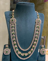 American Diamond Stones Bridal Layer Haram - Nakshatra Jewels