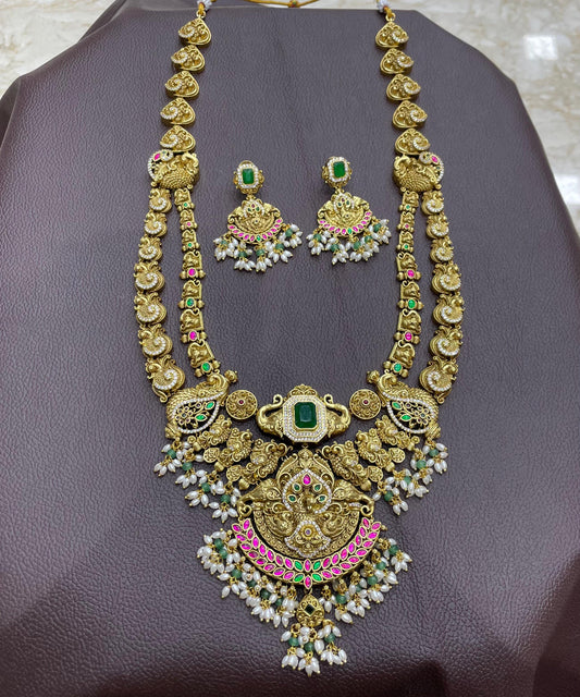 Nakshi Work with Kundan Stones Bridal Haram
