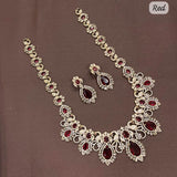 Victorian Polish with AD Stones Bridal Haram - Nakshatra Jewels