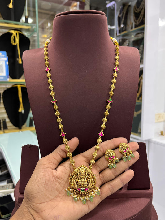 Nakshi Work with Kundan Stones Haram