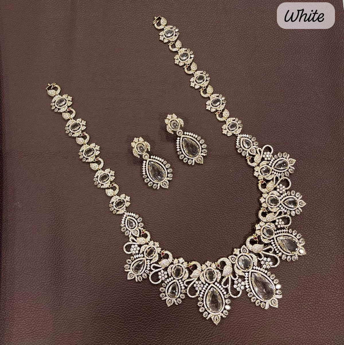 Victorian Polish with AD Stones Bridal Haram