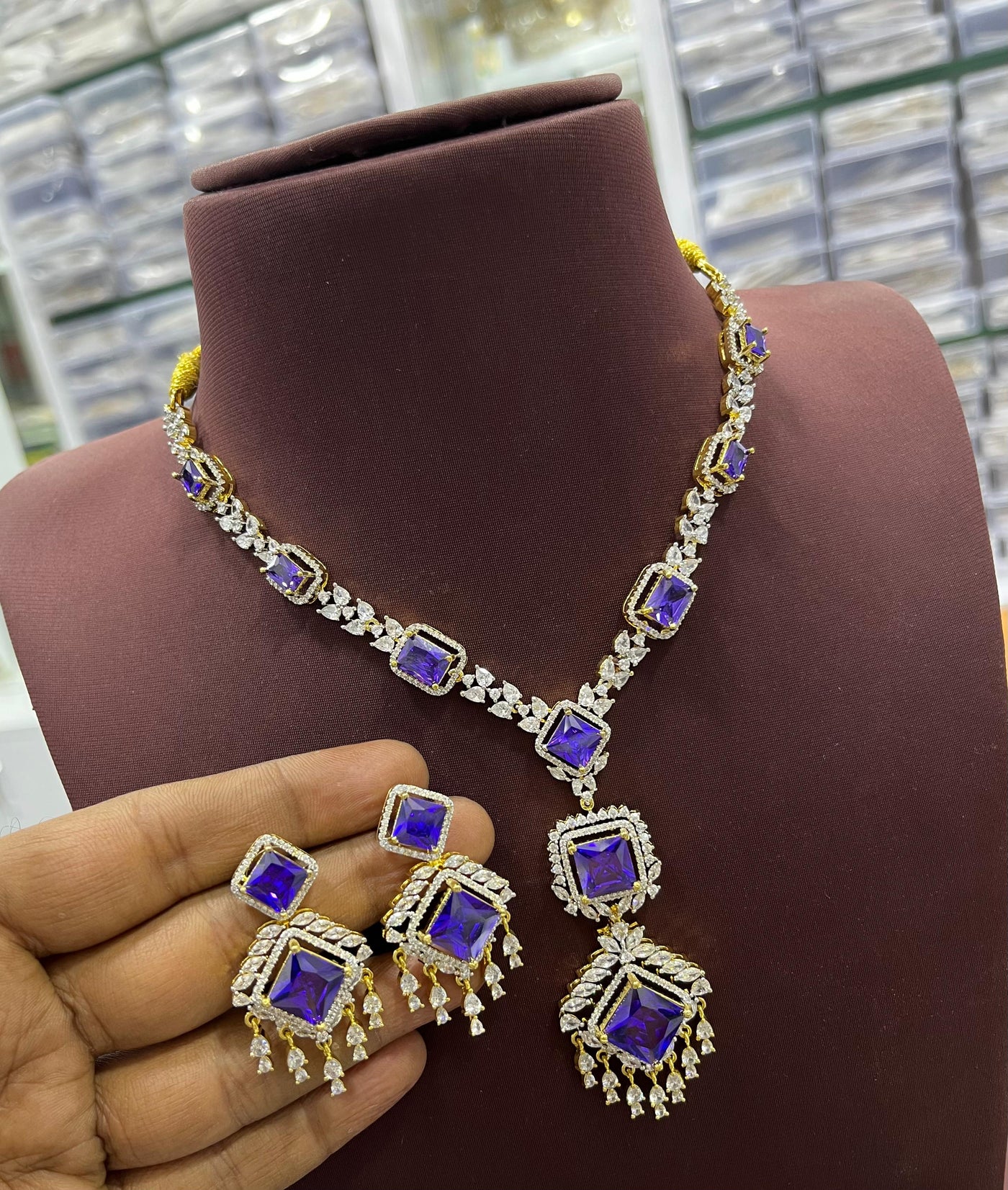 AD Stones Necklace