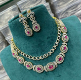 American Diamond Stone Necklace - Nakshatra Jewels