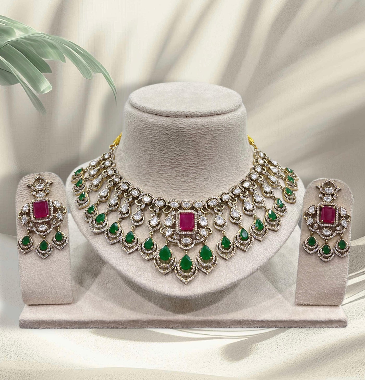 Moissanite Stones Bridal Necklace