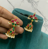 Jaadu Kundan Stones Bridal Earrings - Nakshatra Jewels