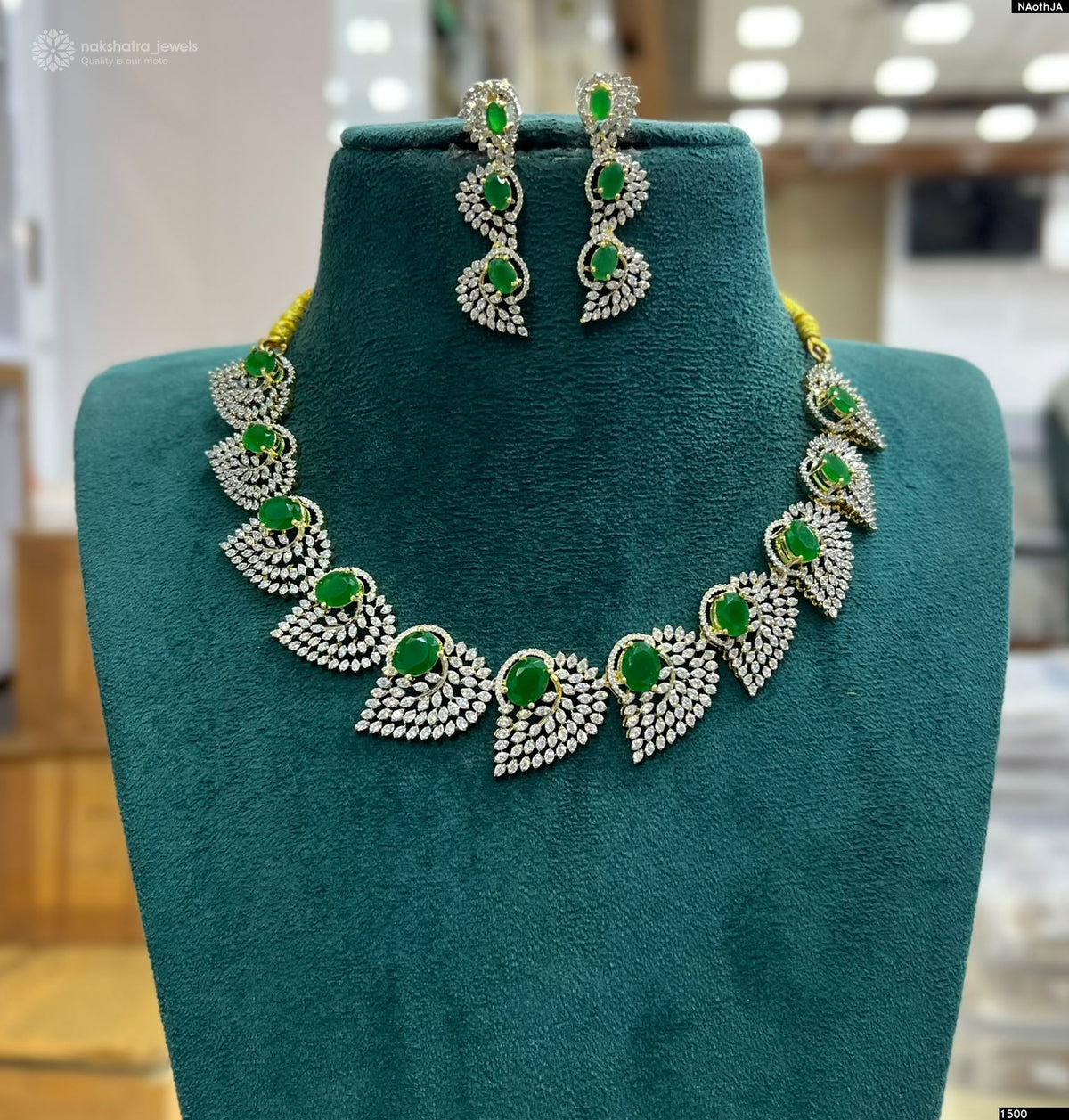 American Diamond Stones Necklace