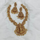 Nakshi Work with AD stones Necklace - Nakshatra Jewels