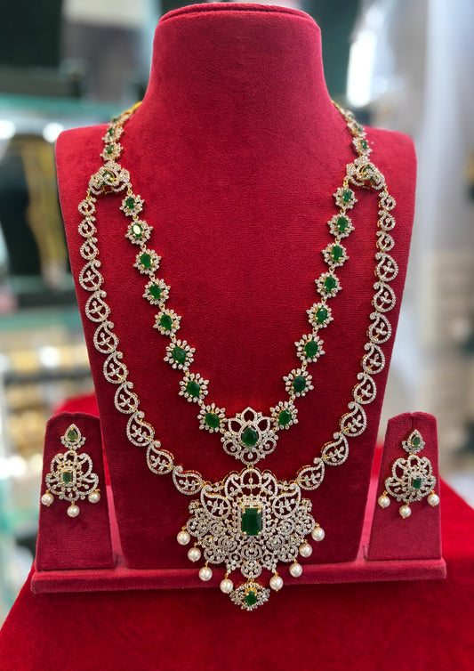 American Diamond Stones Bridal Layer Haram