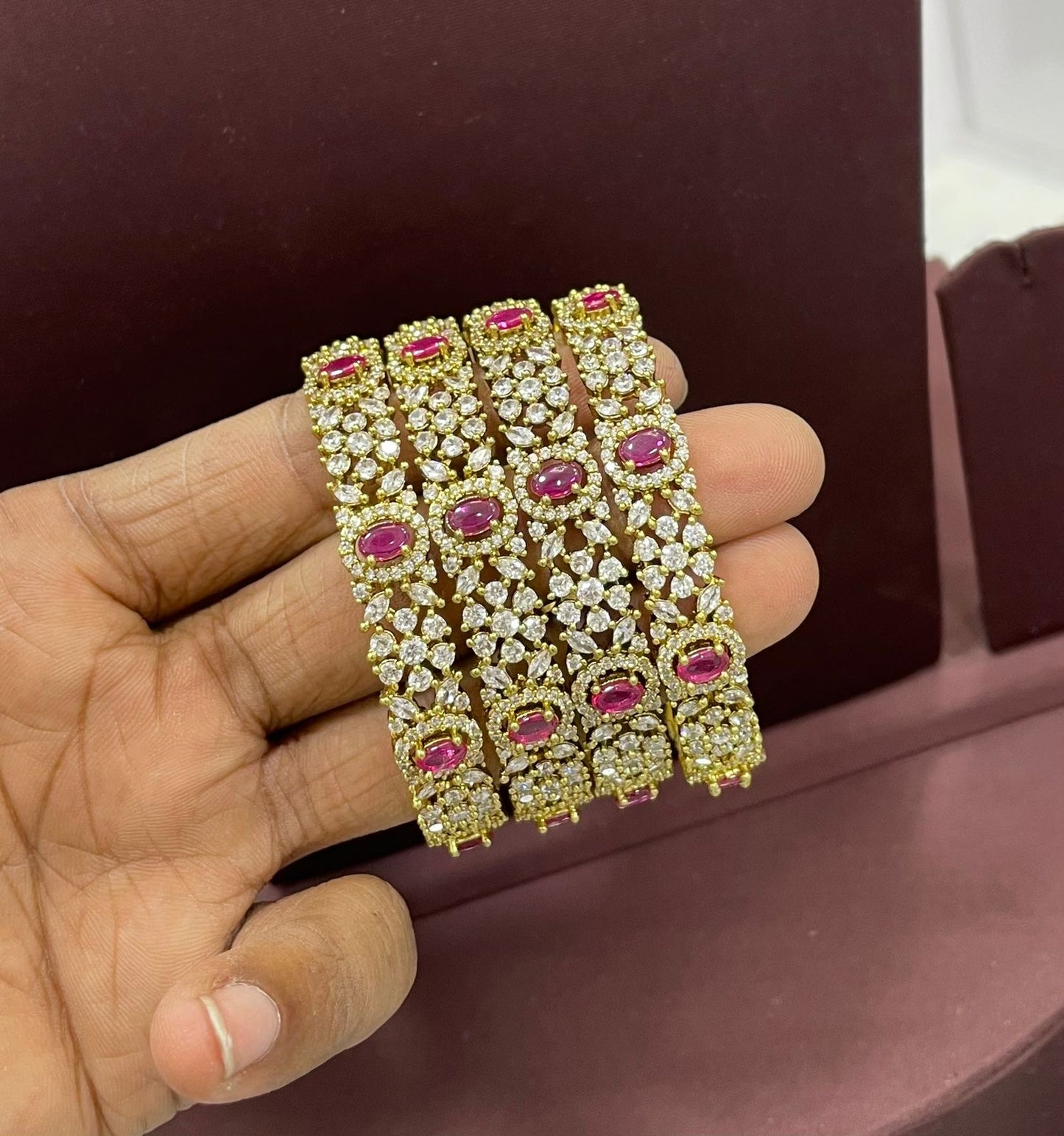 Victorian Polish AD Stone Bangles