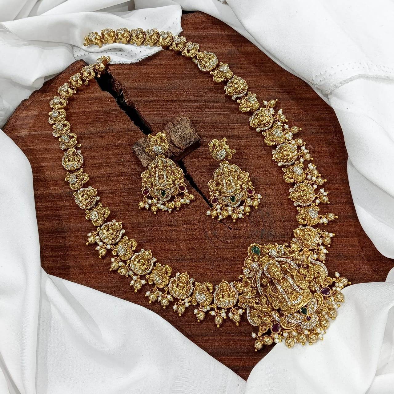 Nakshi Work with AD Stones Bridal Haram