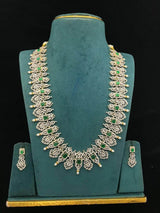 American Diamond Stones Bridal Haram - Nakshatra Jewels