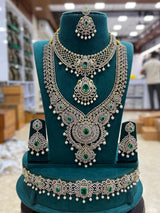 American Diamond Stones Bridal Combo Set