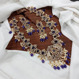 Victorian Polish with AD Stones Bridal Haram - Nakshatra Jewels