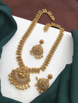 Premium Matt with Kempu and AD Stones Bridal Haram - Nakshatra Jewels