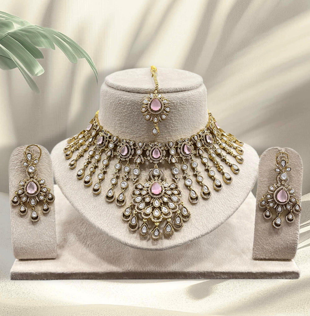 Moissanite Stones Bridal Necklace