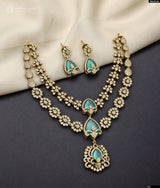 Victorian Polish AD Stones Necklace