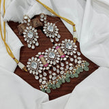 Moissanite Stones Bridal Choker - Nakshatra Jewels