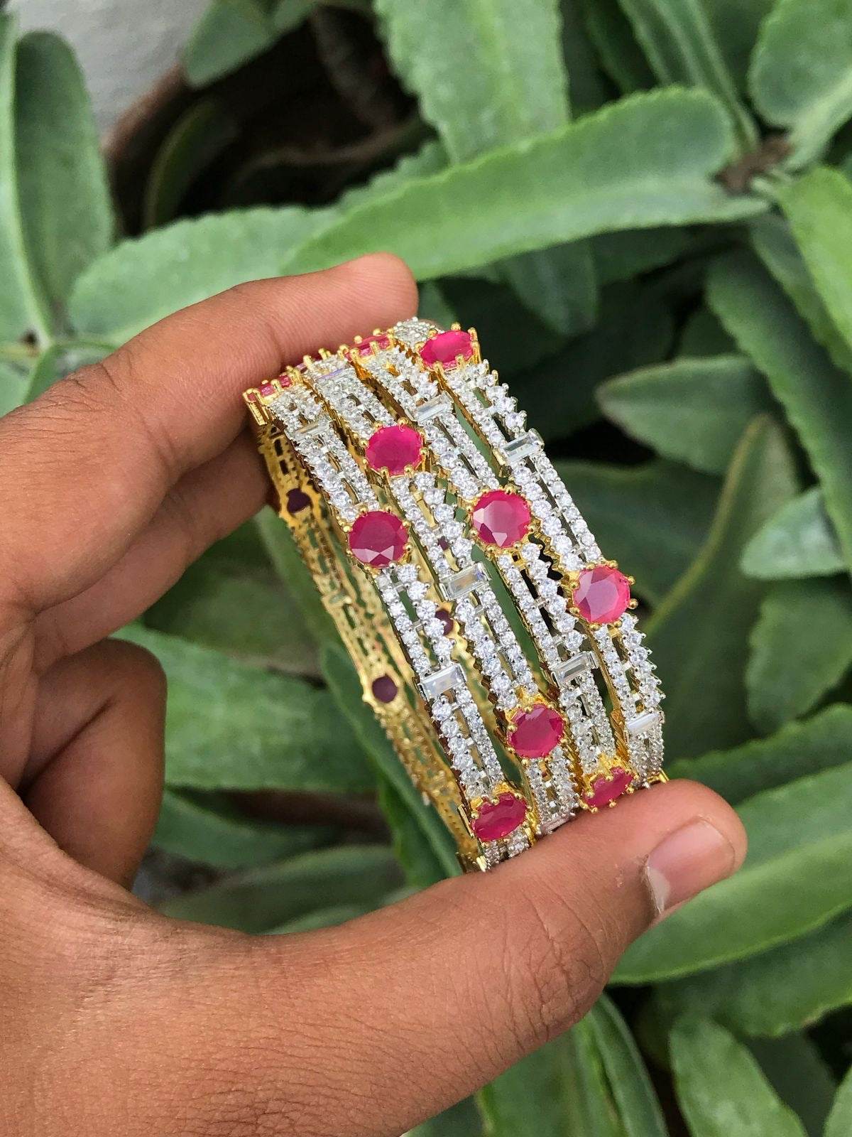 AD Stone Bangles