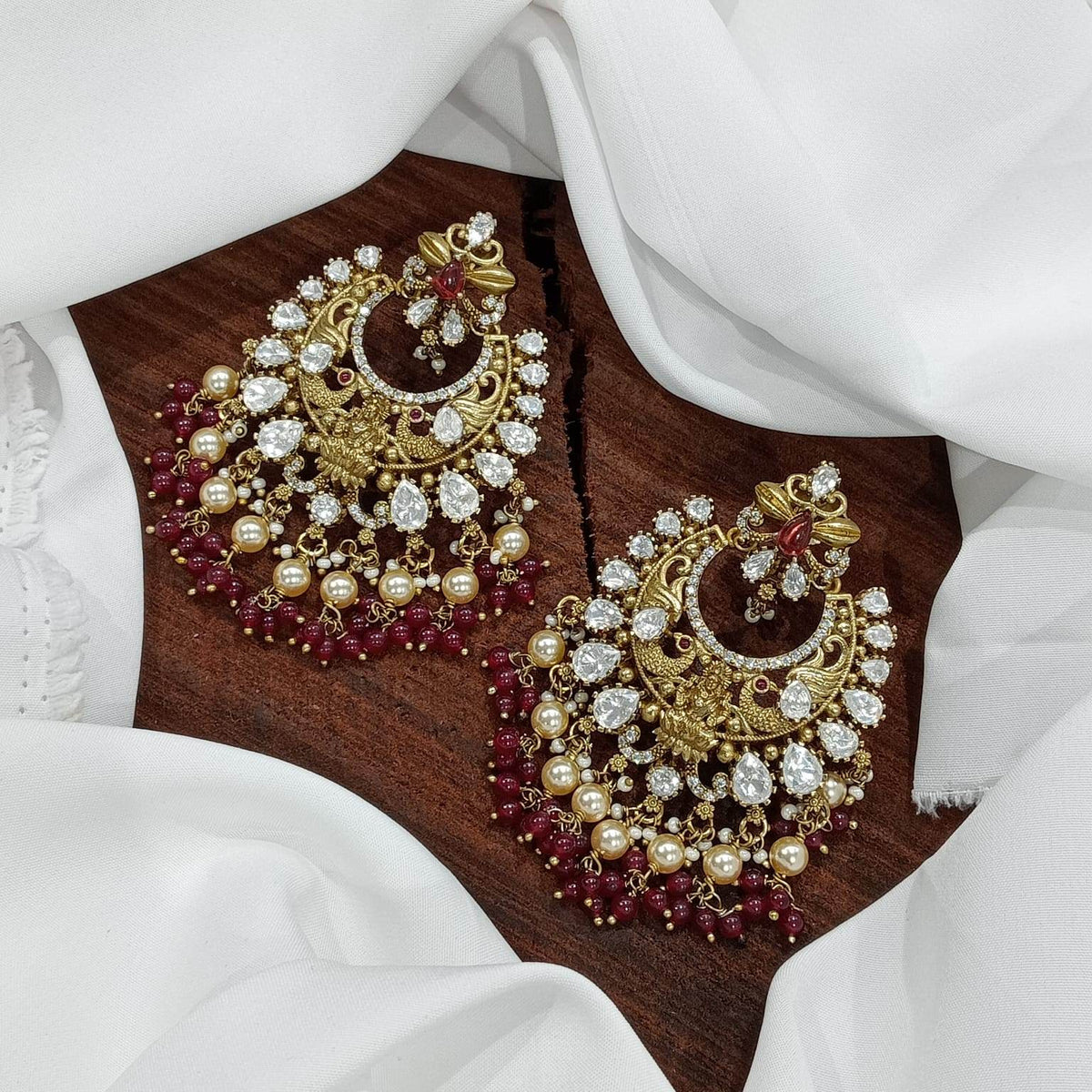 Mossianite Stones Bridal Earrings