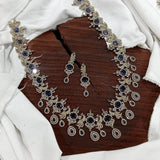 Victorian Polish with AD Stones Haram - Nakshatra Jewels