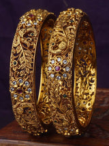 Premium Matt with Kempu Stone Bangles - Nakshatra Jewels