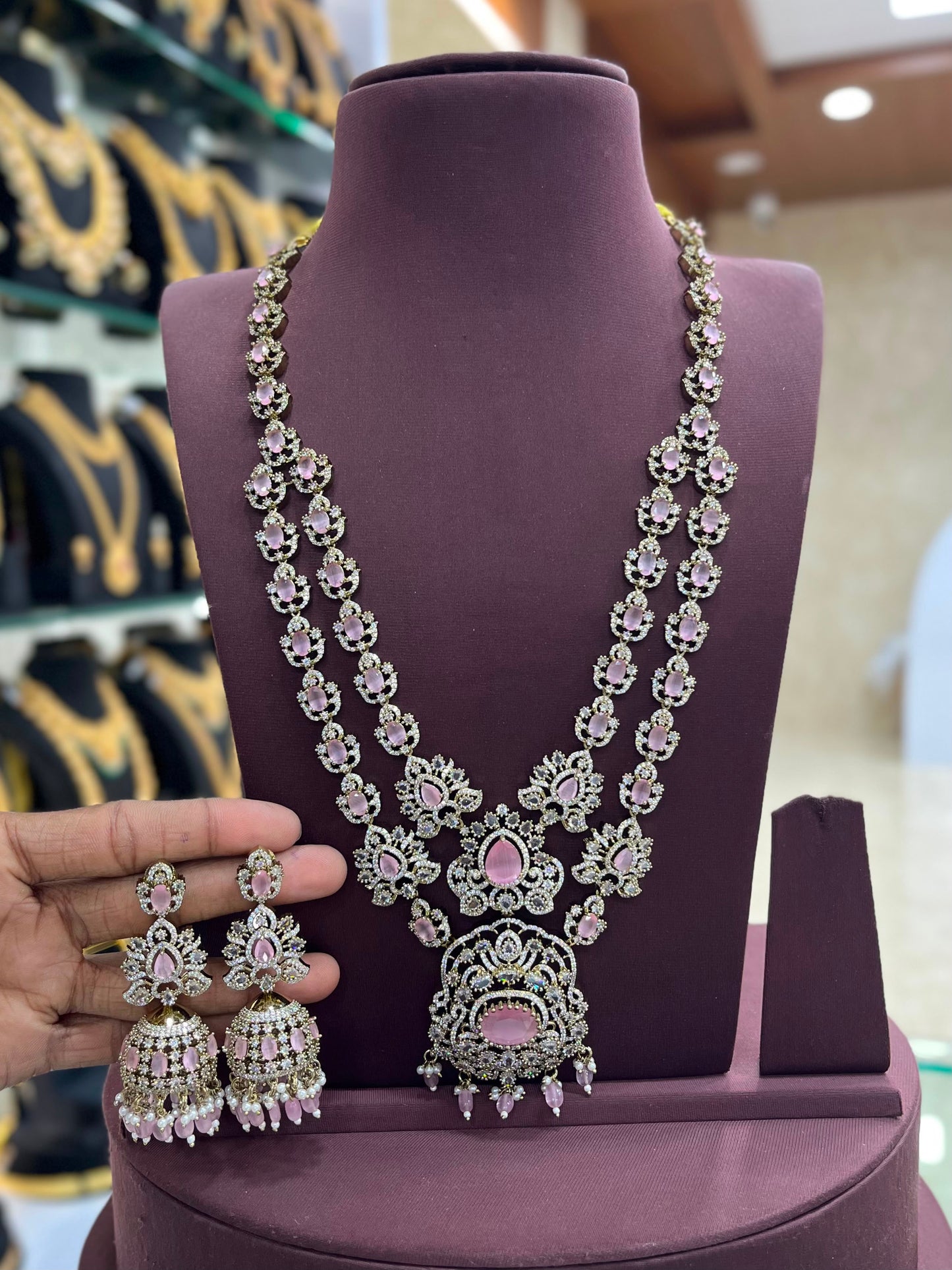 Victorian Polish with AD Stones Layer Haram