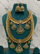 Nakshi Work with Kundan Stones Bridal Combo Set