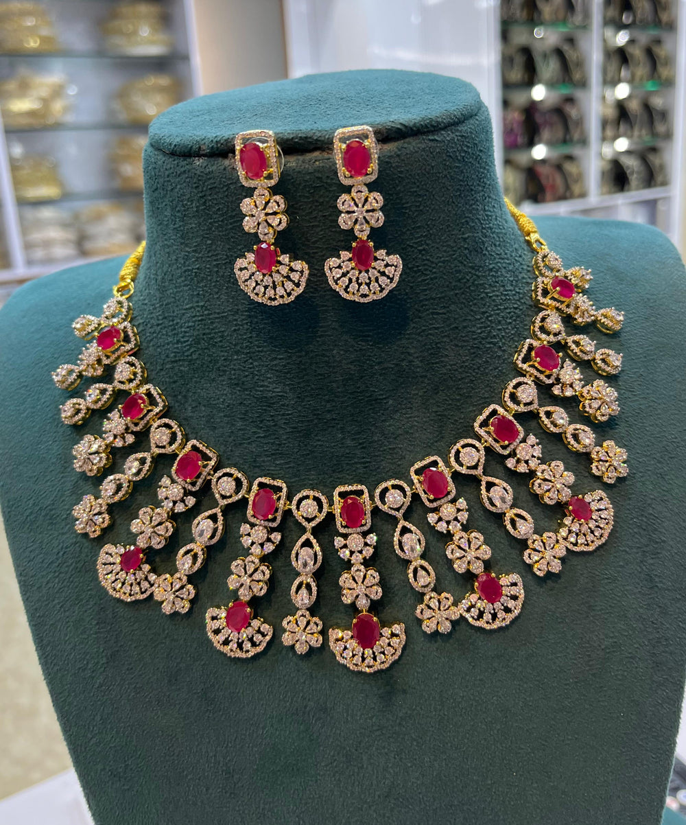AD Stones Bridal  Necklace