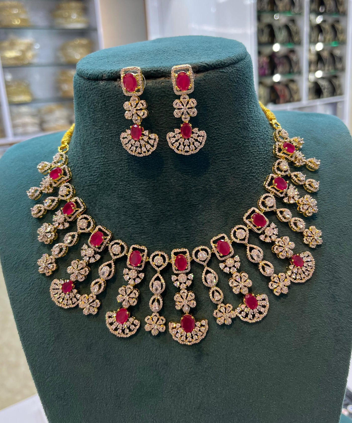 AD Stones Bridal  Necklace