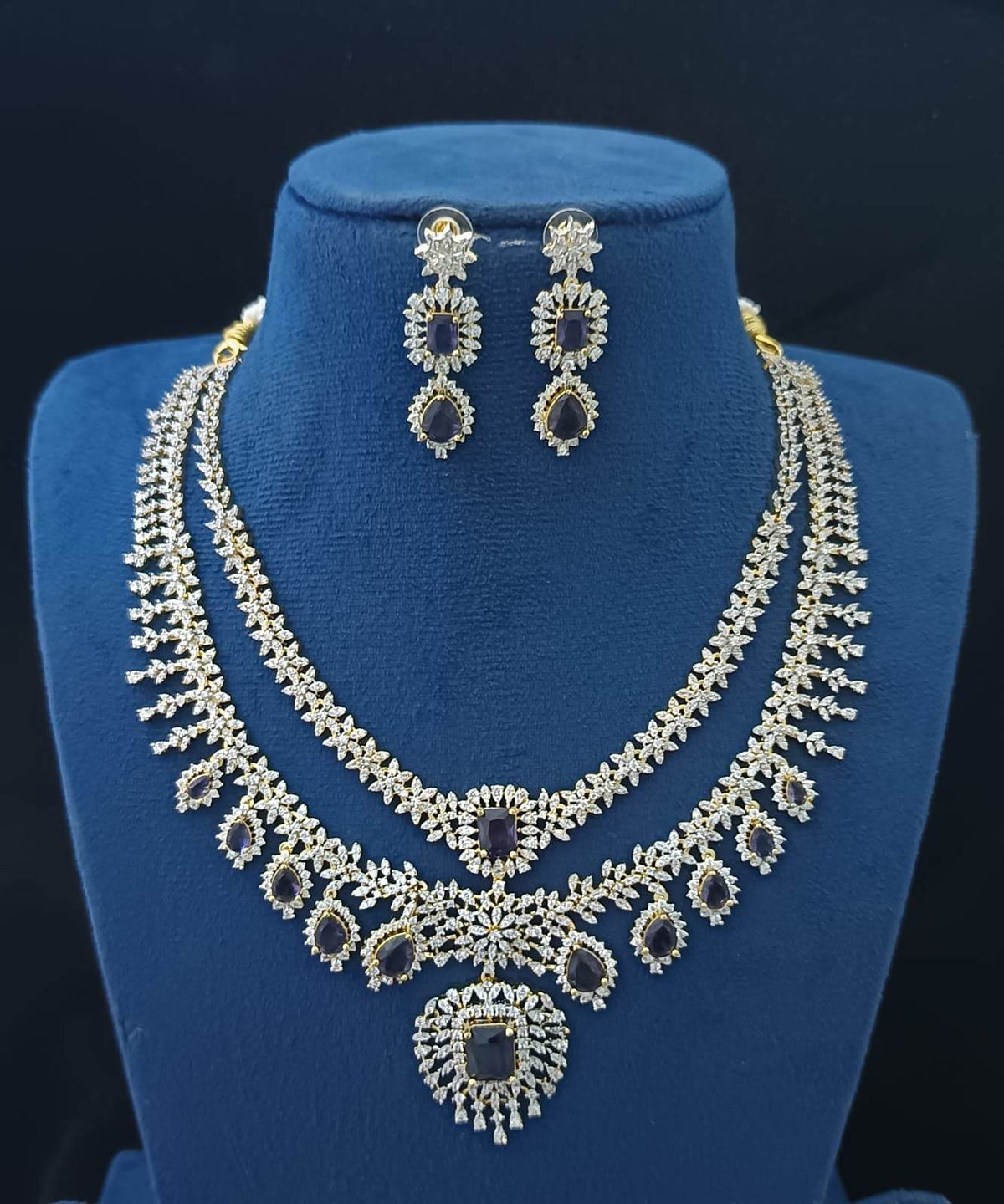 American Diamond Stone Necklace