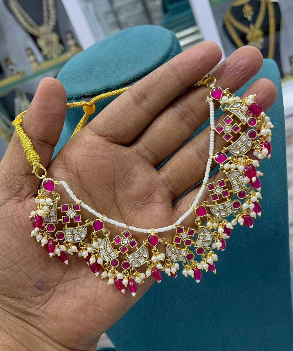 Jaadu Kundan Stones Necklace - Nakshatra Jewels