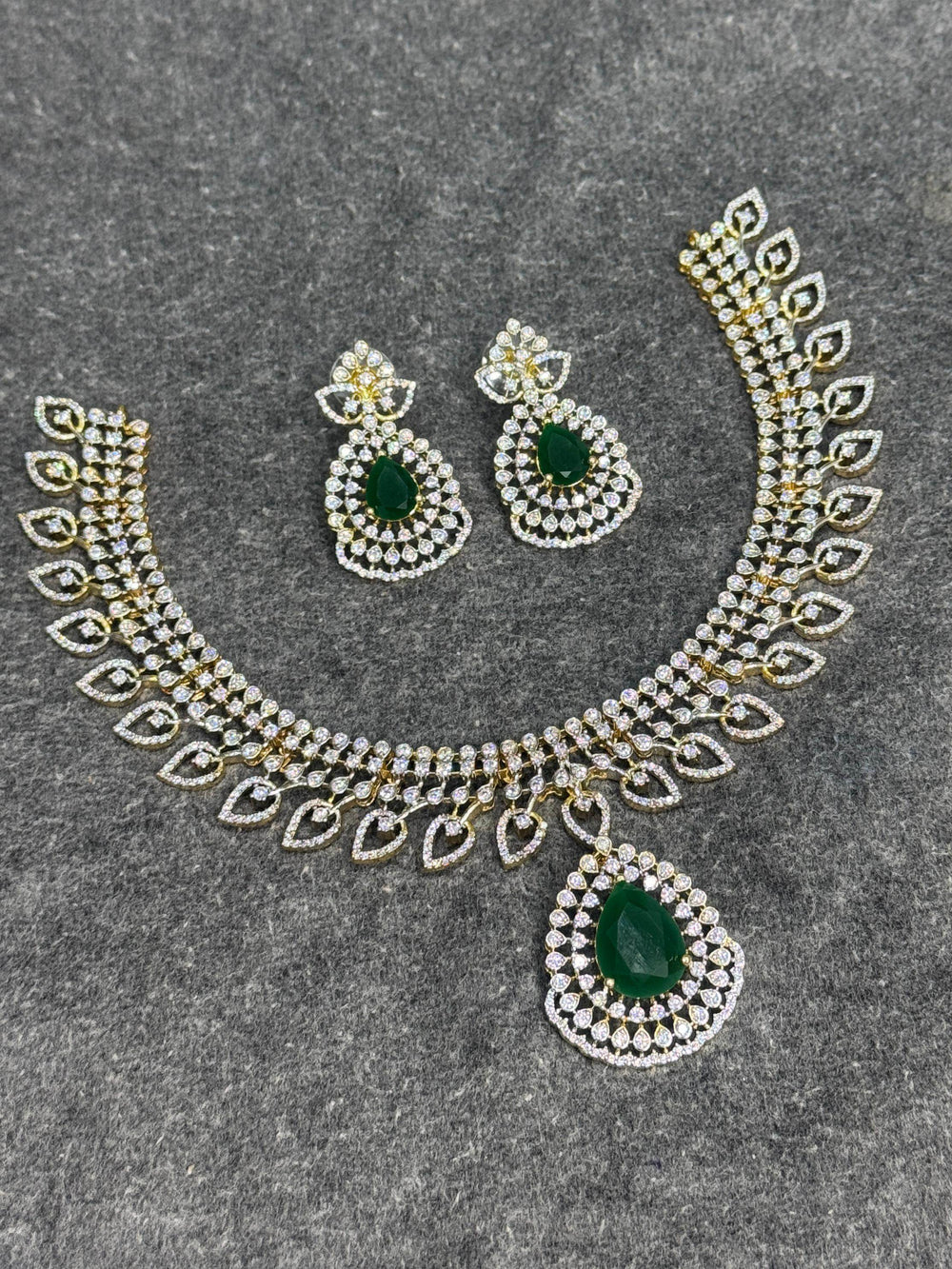 American Diamond Stones Bridal Neck set