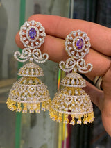 AD Stones Bridal Earrings