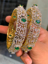 AD Stone Bangles - Nakshatra Jewels
